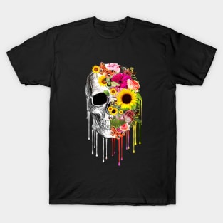 Floral Skull 20 T-Shirt